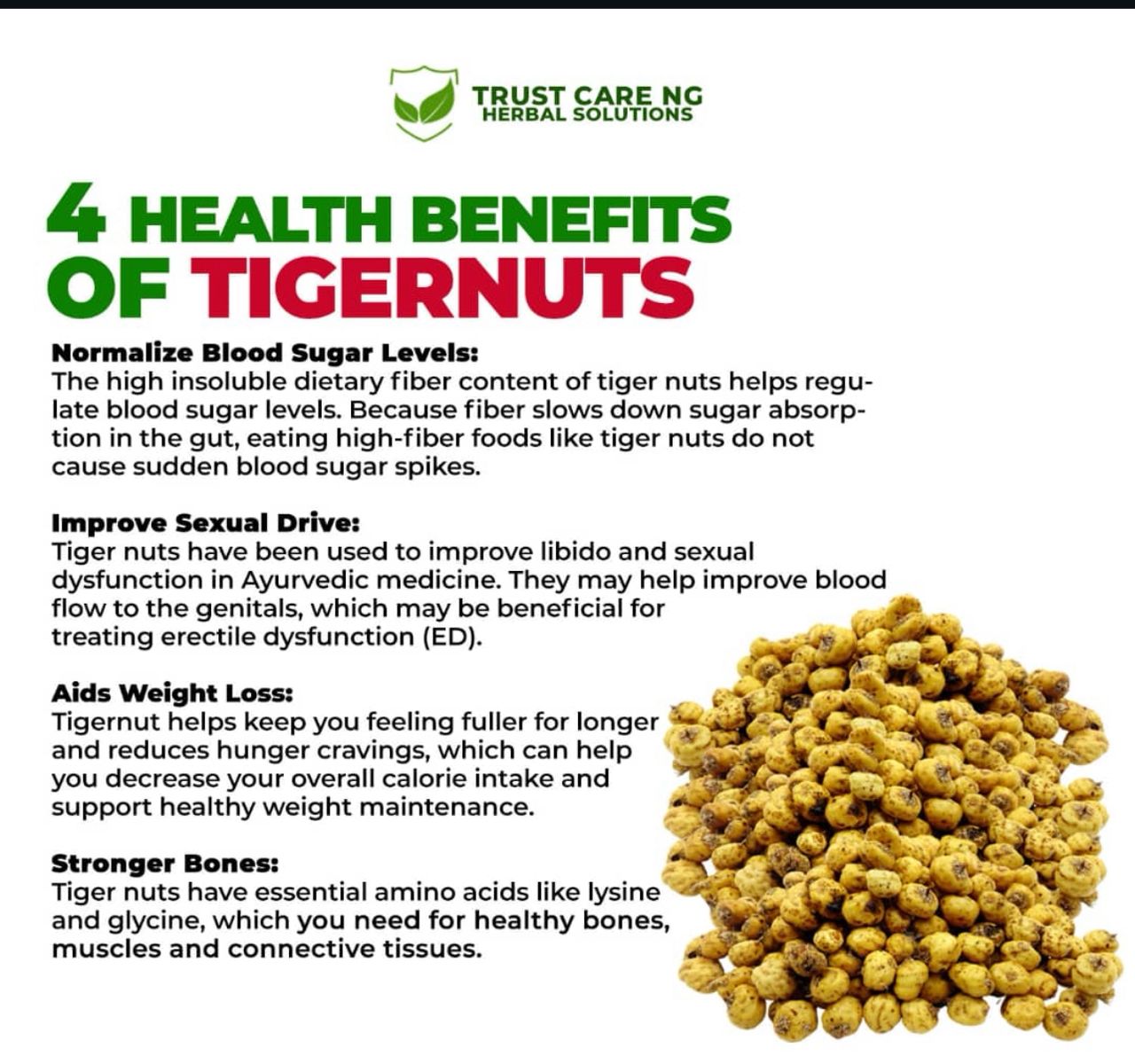 Health Benefits of Tigernuts: Nature’s Tiny Superfood
